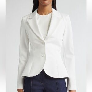 Alice + Olivia NEW Iana sculptured blazer off-white size 8